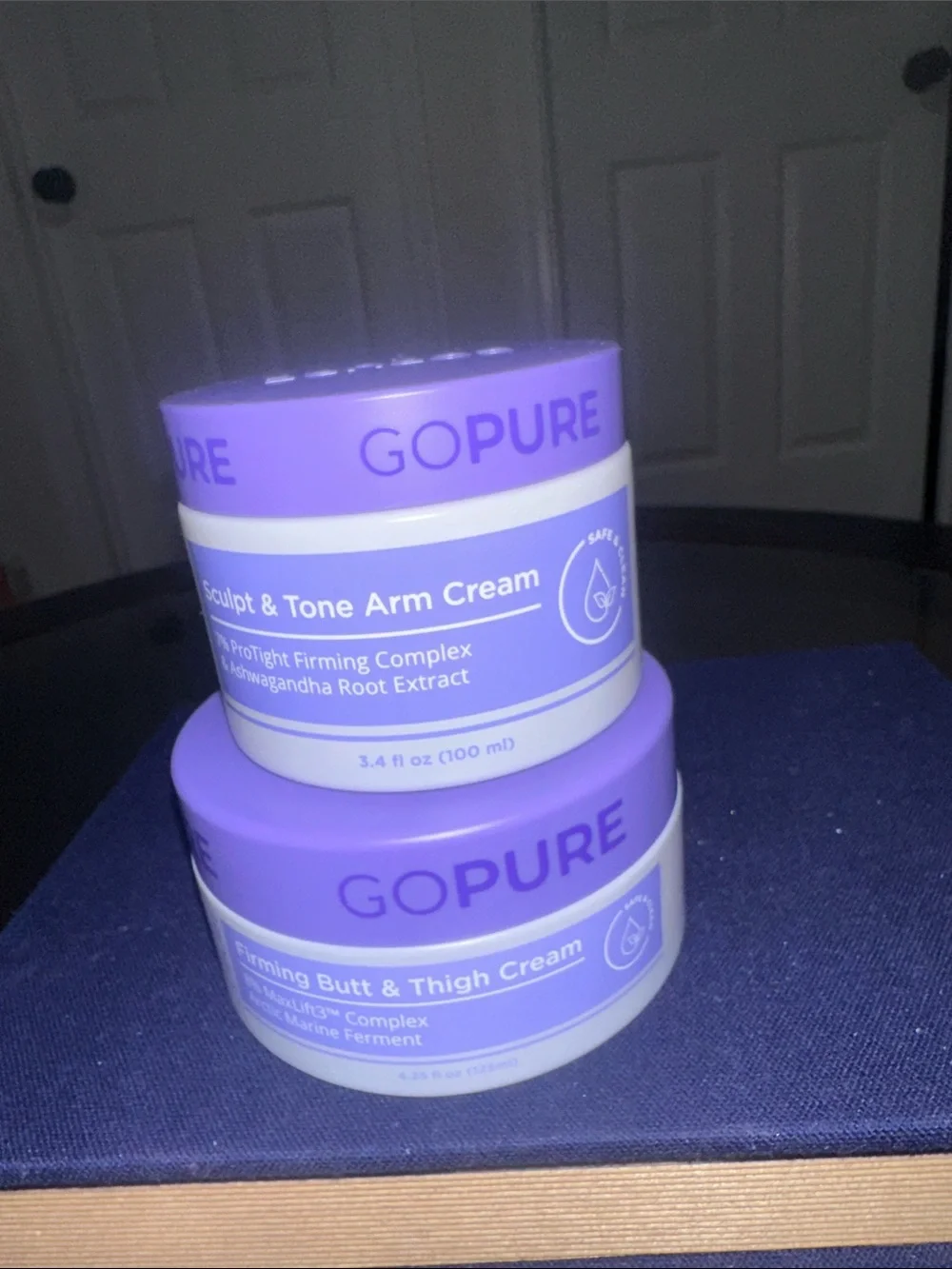 GoPure Sculpt & Tone Arm Cream + Firming Butt & Thigh Cream - Purple